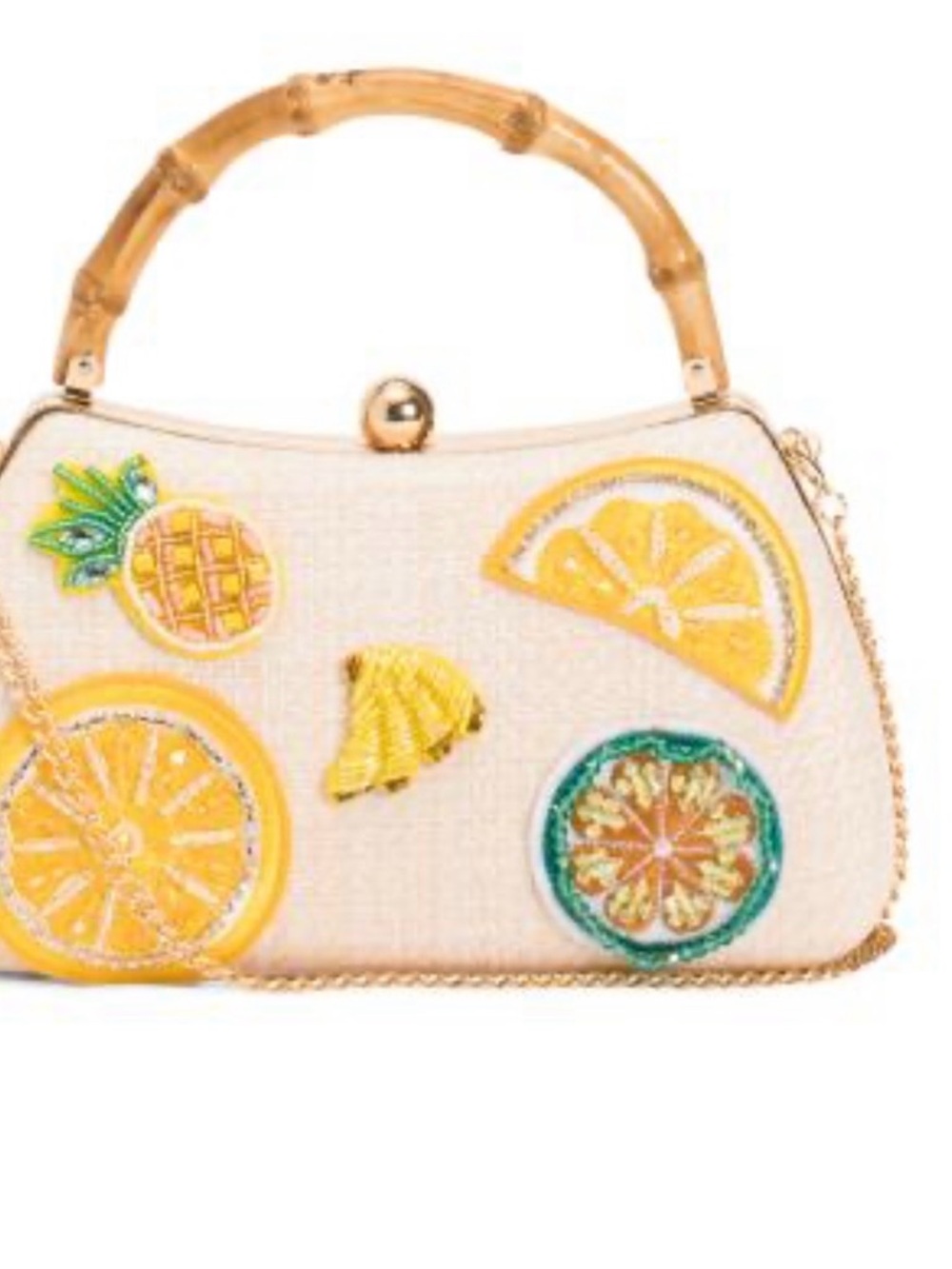 ‼️SOLD‼️ALESSIA BIANCHI
beaded fruit handle satchel